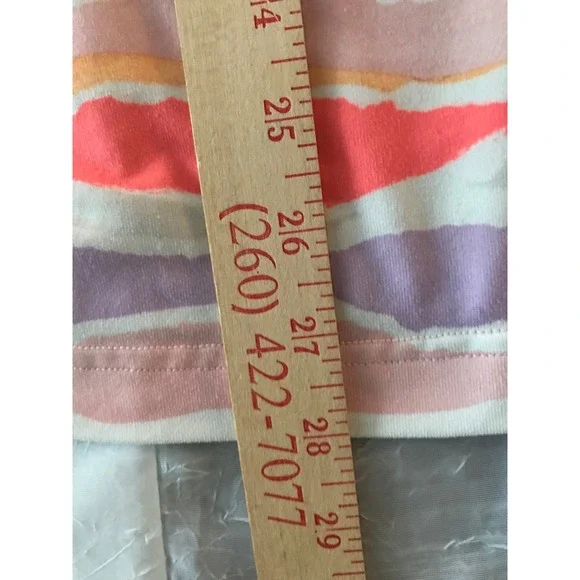 Lululemon Racerback Tank Top Abstract Stripe Print Activewear Women's Size M - Picture 6 of 6